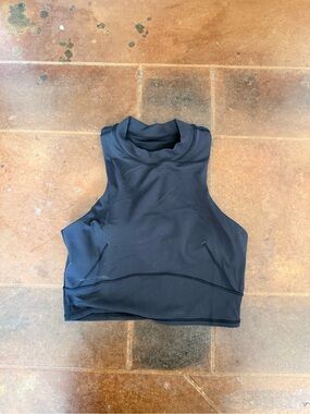 lululemon athletica Black High-Neck Crop Top
